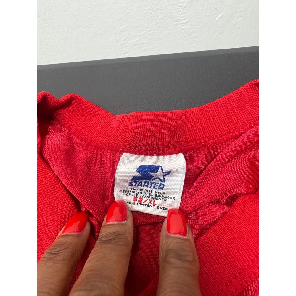 Vintage 90s Starter Red T-Shirt Men's 52/XL Single Stitch USA Sportswear